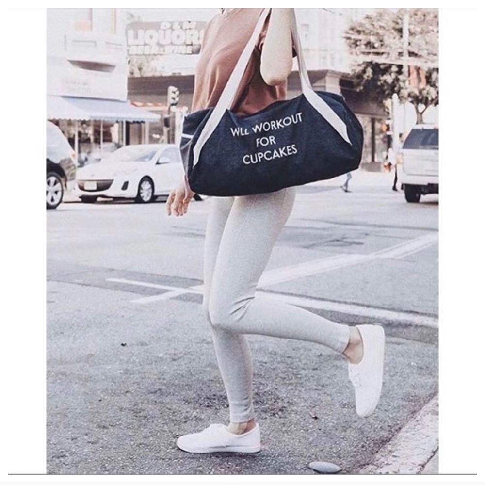 Denim Will Work for Cupcakes duffel